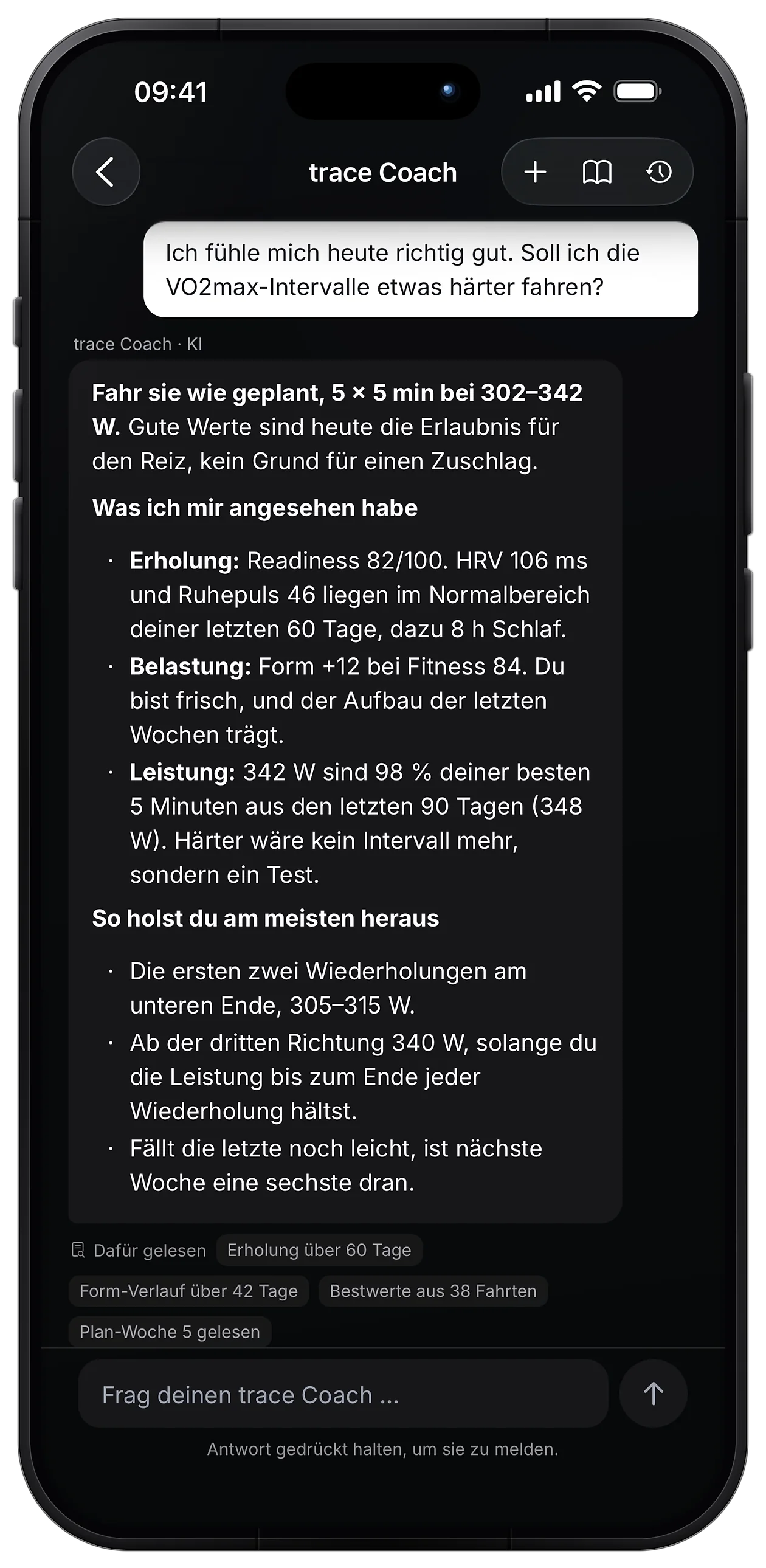 Ein Coach, der deine Daten kennt.